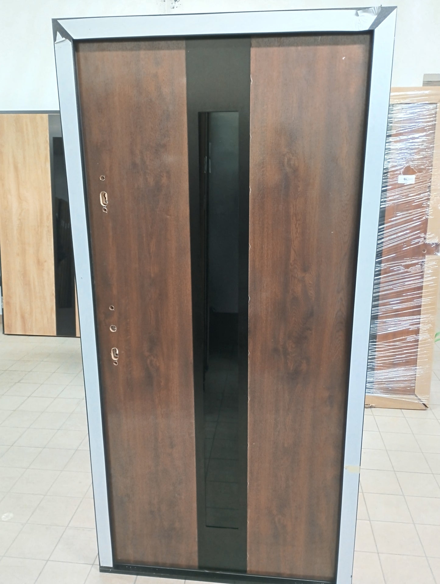 Drzwi zewnętrzne Normal Plus Torino 13 - 2 gatunek kolor ORZECH "90" lewe