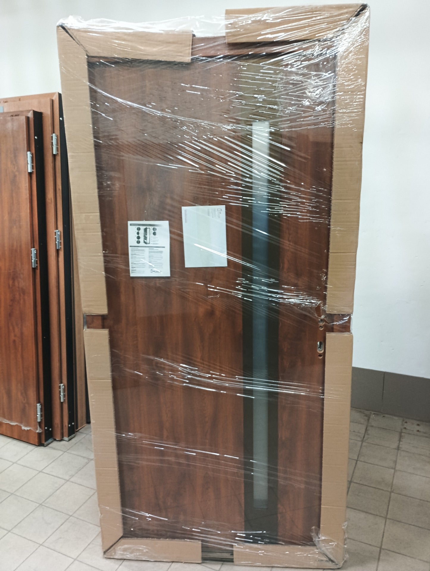 Drzwi zewnętrzne Normal Plus Parma 12B - 2 gatunek kolor ZŁOTY DĄB "90" prawe