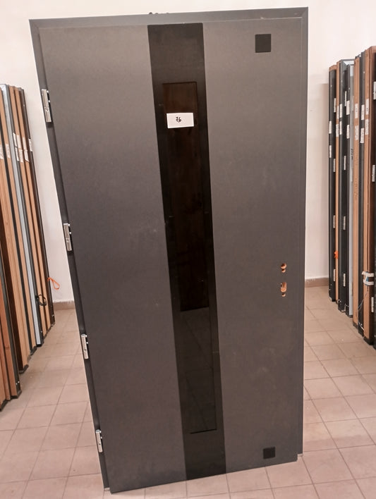 Drzwi zewnętrzne Disting Plus Torino 13 - 2 gatunek kolor ANTRACYT "90" lewe