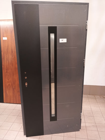 Drzwi zewnętrzne Disting Plus Vento 11 - 2 gatunek kolor ANTRACYT "90" prawe