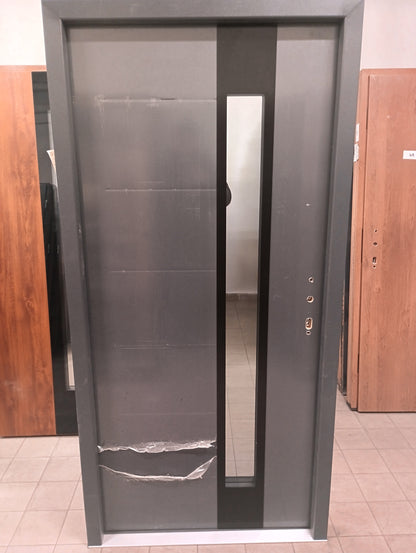 Drzwi zewnętrzne Disting Plus Vento 13B - 2 gatunek kolor ANTRACYT "90" prawe