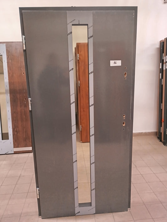 Drzwi zewnętrzne Disting Otello 33 - 2 gatunek kolor ANTRACYT "90" lewe