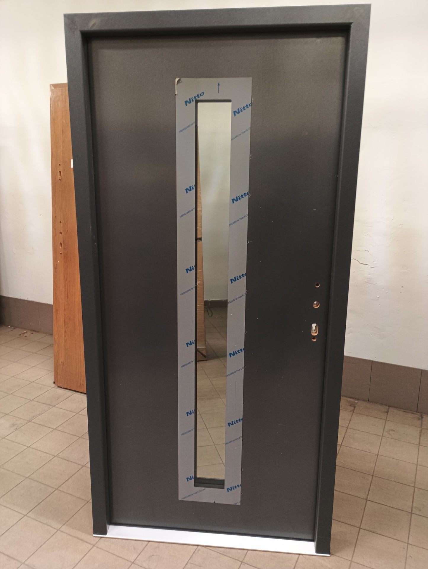Drzwi zewnętrzne Disting Plus Otello 03 - 2 gatunek kolor ANTRACYT "90" prawe