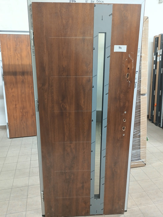 Drzwi zewnętrzne Basic Nicolo 12B - 2 gatunek kolor ZŁOTY DĄB  "80" lewe