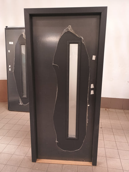 Drzwi zewnętrzne Disting Otello 23B - 2 gatunek kolor ANTRACYT "80" prawe
