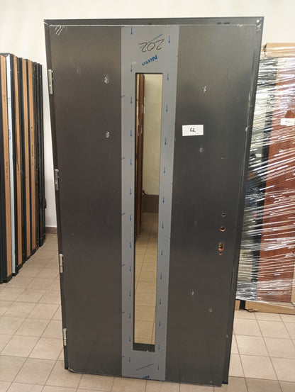 Drzwi zewnętrzne Normal Plus Otello 05 - 2 gatunek kolor ANTRACYT "90" lewe