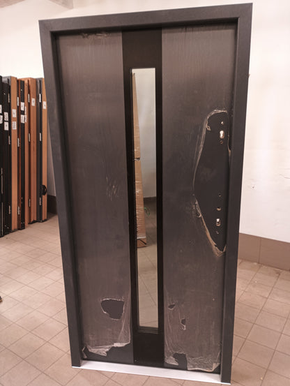 Drzwi zewnętrzne Disting Olivio Glass 03 - 2 gatunek kolor ANTRACYT "90" prawe
