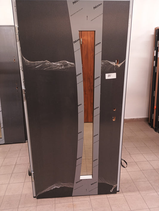 Drzwi zewnętrzne Normal Plus Otello 17B - 2 gatunek kolor ANTRACYT "90" lewe