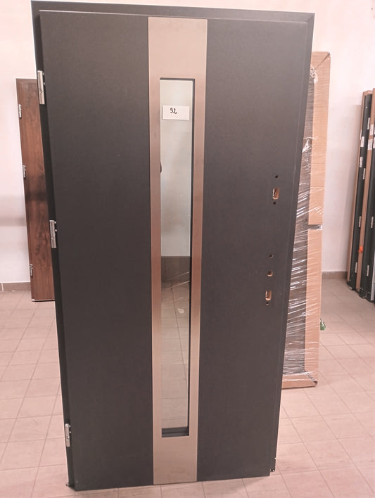 Drzwi zewnętrzne Disting Plus Otello 35 - 2 gatunek kolor ANTRACYT "90" lewe