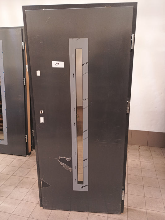Drzwi zewnętrzne Disting Otello 04 - 2 gatunek kolor ANTRACYT "80" prawe