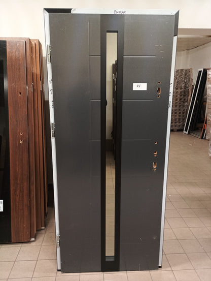 Drzwi zewnętrzne Normal Plus Vento 32 - 2 gatunek kolor ANTRACYT "80" lewe