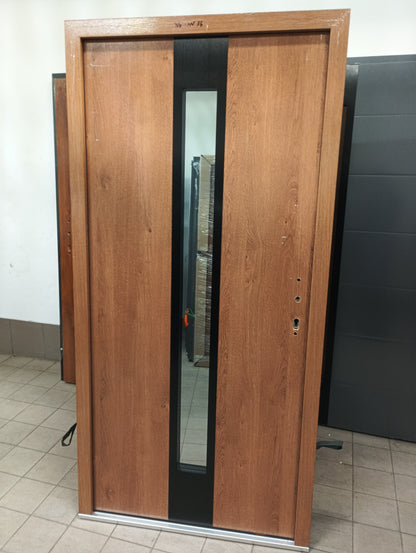 Drzwi zewnętrzne Normal Plus Olivio Glass 03 - 2 gatunek kolor WINCHESTER "90" prawe