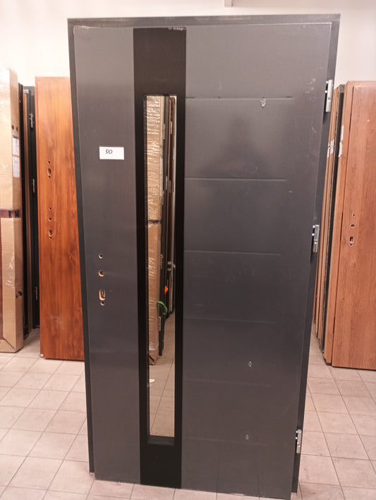 Drzwi zewnętrzne Disting Plus Vento 13B - 2 gatunek kolor ANTRACYT "90" prawe
