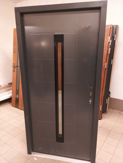 Drzwi zewnętrzne Disting Plus Vento 11 - 2 gatunek kolor ANTRACYT "90" prawe