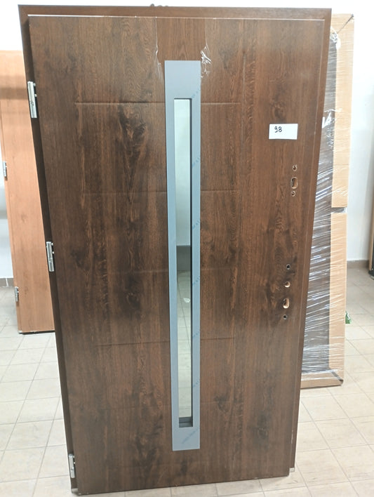 Drzwi zewnętrzne Disting Nicolo 11 - 2 gatunek kolor ORZECH "90" lewe