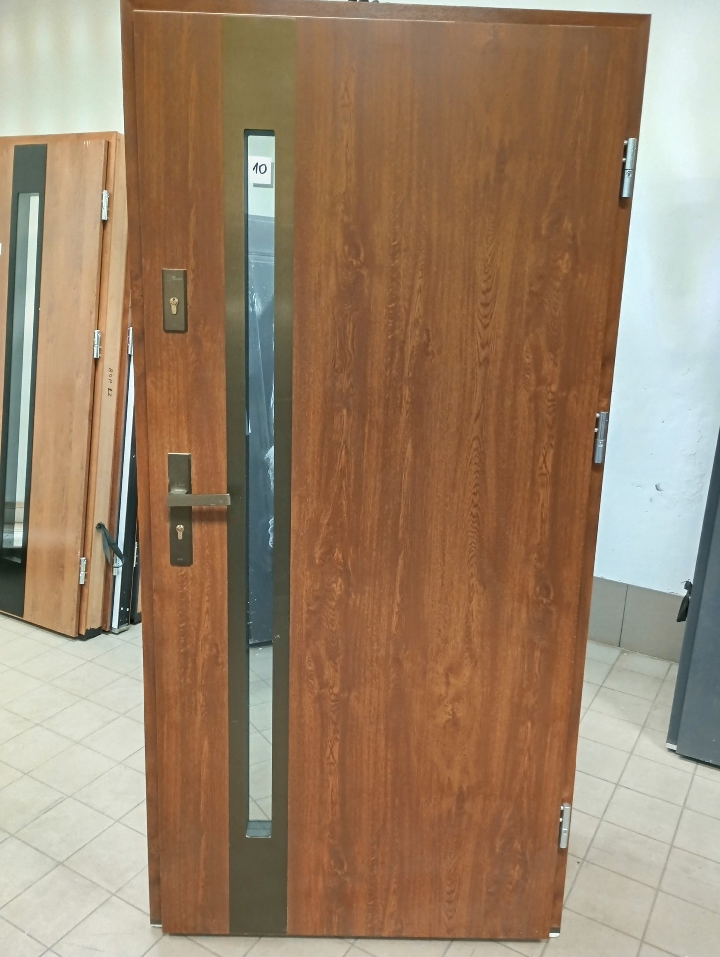 Drzwi zewnętrzne Basic Parma 12B - 2 gatunek kolor ZŁOTY DĄB "90" prawe