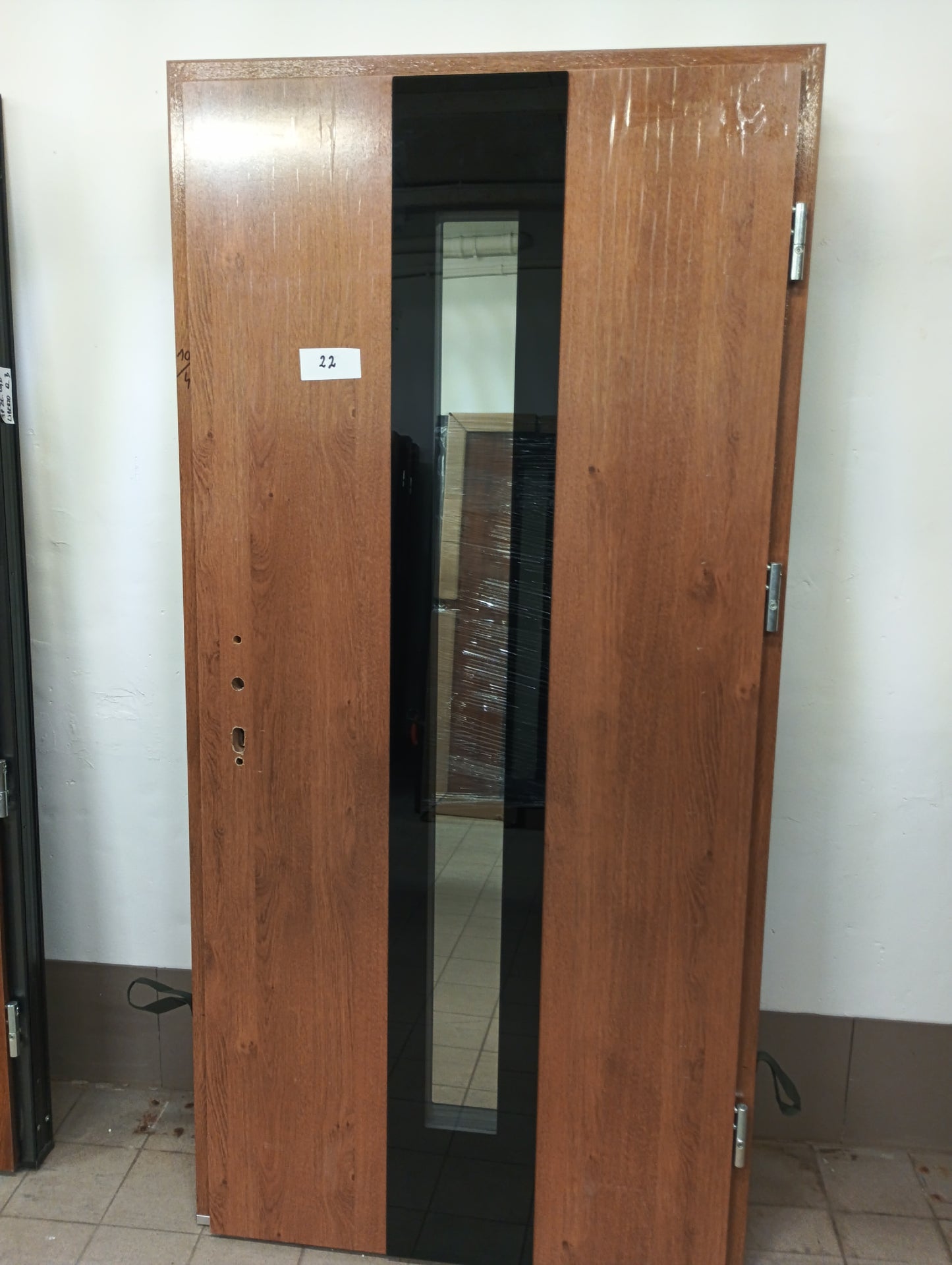 Drzwi zewnętrzne Normal Plus Olivio Glass 03 - 2 gatunek kolor WINCHESTER "90" prawe