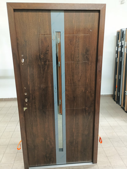 Drzwi zewnętrzne Normal Nicolo 12 - 2 gatunek kolor ORZECH "90" lewe